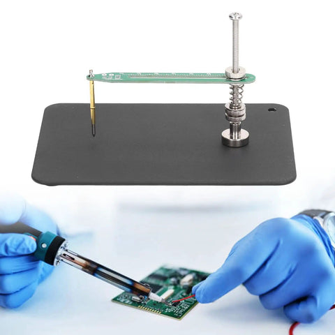 Pro Grade Aluminum Alloy Fixed Test Probe With Base Plate And 360 Degree Rotating Arm Adjustable Height for precise PCB soldering