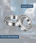 Five Pack 6805ZZ Deep Groove Ball Bearings 25x37x7mm Chrome Steel Double Shield ABEC5 For Electric Motors Home Appliances Industrial Machinery