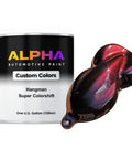 Dead Straight Automotive Colorshift Basecoat Midcoat One Gallon Ready To Roll With Slow Reducer Mix showcases a can and color sample.