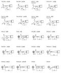 Diagram of 30 soldering tips compatible with Lightweight Soldering Iron With T18-B Tip For Electronics, each tip type labeled
