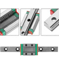 9mm Wide Linear Rail Block And Sliding Carriage For Precise Smooth Motion Durable Metal Guide With Integrated Body And Ready Mounting Holes For Easy Positioning Heavy Duty Repetitive Industrial Machinery And Tools on matched rail