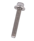 Top Quality M6 Hex Flange Screws 304 Stainless Steel Bolts For Tough Jobs Includes 10 Pcs With Five Awesome Lengths, showing 16mm hex flange screw.
