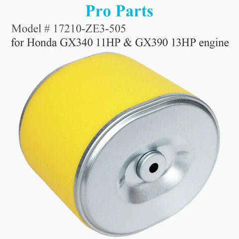 Five Pack Honda Engine Air Filter 17210 ZE3 505 Replacement 17210 ZE3 010 17218 ZE3 505 compatible with GX340 GX390 engines