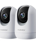 2K Indoor Security Camera With 2.4 And 5GHz WiFi Night Vision And 24 Seven Recording, 2 Way Audio, Motion Tracking, Cloud Storage