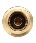 Close-up view of Heavy-Duty Propane Quick Connect Adapter QCC1 Type 1 To One Quarter Inch Male NPT Brass Tank Connector