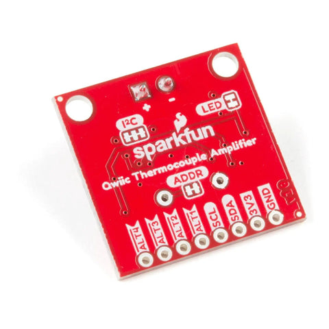 Qwiic Thermocouple Amplifier With MCP9600 For K Type Thermocouples Dual Temp Reads And Four Programmable Alerts I2C Address Jumpers