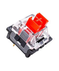 Red Linear Keyboard Switches Three Pin 45g Actuation Dustproof Hot Swappable Cherry MX Equivalent for Mechanical Keyboards