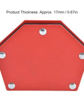 Heavy Duty 22kg Magnetic Welding Holder With Multi Angle Alloy Steel Clamps For Soldering Metal Fabrication, approx. 17mm thick