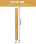 Solid Wood Table Leg Replacement Set For Dresser And Chair, cylindrical design, 11.79 inches tall, shown with dimensions
