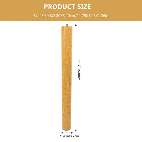 Replacement Wooden Table Legs With Stainless Steel Hardware Easy To Install Furniture Feet For Dining Tables And Cabinets