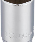 Hex Semi Deep Socket One Quarter Inch Drive, 13 Mm Insert, 0.5 Inch Hex, Z EAL Construction, Chrome Molybdenum Steel, 1.2 Inch Overall Length