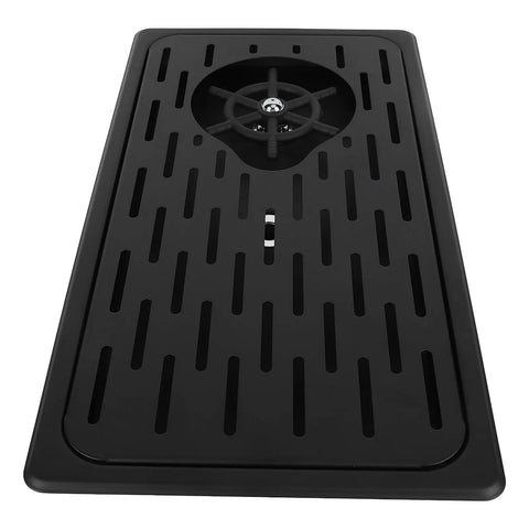 No Nonsense Matte Black Glass Rinser And Cup Washer Keeps Countertops Spotlessly Clean With Heavy Duty Stainless Steel Drip Catch Tray And High Velocity Sink Mounted Sprayer
