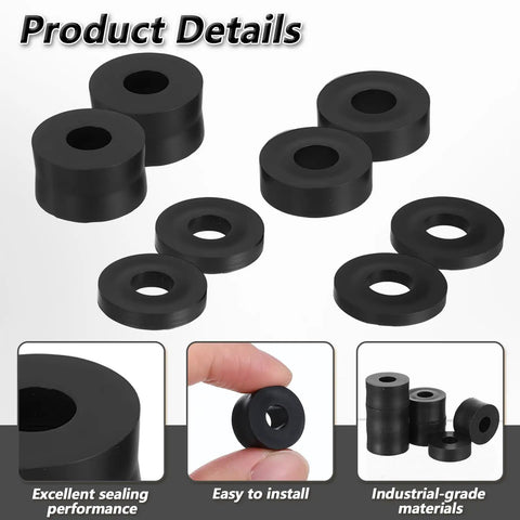40 Piece Round Spacer Assortment Kit With Four Sizes Versatile Handy Anti Vibration Spacers For Screws Ideal For DIY Electrical Repair And Home Car Projects