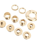 11 Piece Router Guide Kit Pro Grade Brass Template Bushing Guides Set For Woodworking Efficiency And Precision Heavy Duty