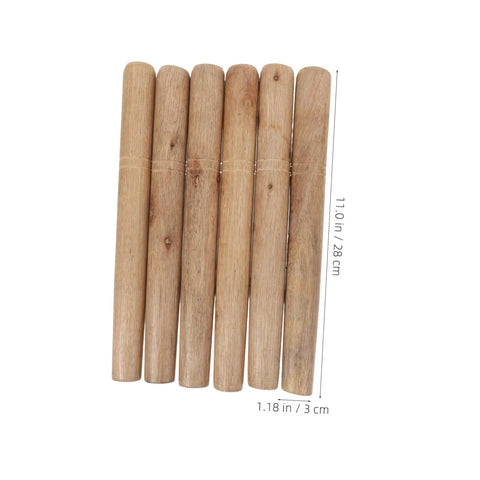 Image of six-pack hardwood tool handles replacement grips for shovel hoe sickle axe and hammer ergonomic comfort grip for easy use