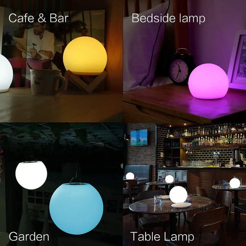 Dope 6 Inch Floating Pool Light LED Ball illuminating indoor and outdoor spaces with 16 RGB colors and remote control