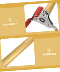 Slick Aluminum Alloy Ceiling Smoke Detector Puller With Heavy Duty Claw Head close-up showing grip and claw head details.