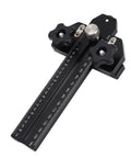 Thin Rip Jig for Table Saw Guide Aluminum Alloy Body T Track Mount Zero Clearance Design Dual Imperial and Metric Scale