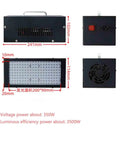 Go-To Gear 3500W LED UV Curing Lamp Packs Cold Light Source For 3D Printer Resin And Gel Drying 365NM UV Machine side angles and dimensions.