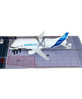 1/300 Scale Transport Aircraft Model A330 Metal Diecast With Stable Stand And Free Airport Mat on display