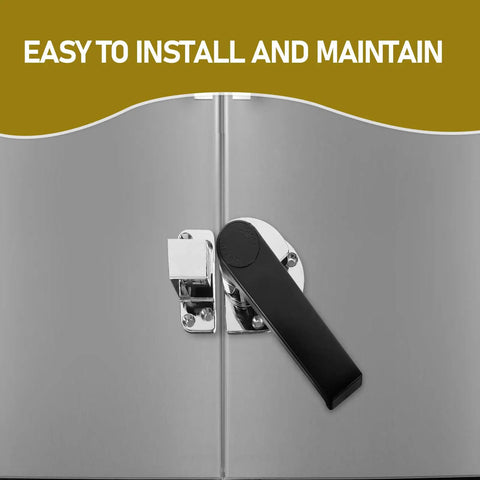 Heavy Duty Zinc Alloy Cooler Door Handle Latch With Sleek Minimalist Black Finish Built To Last Tough As Nails Durable Freezer Door Lock
