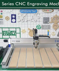 Heavy Duty Cnc Router Machine With Powerful 1500W Spindle Slick Woodworking Engraver with control panel and bed.
