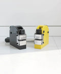 Heavy Duty Metal Shrinker Stretcher Set For 16 To 18 Gauge Fabrication, visible in black and yellow units on white background