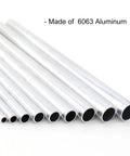 6063 Aluminum Round Tube 13mm OD 1mm Wall 300mm Length Seamless Pipe For DIY Crafts Set Of 2 Ideal For Frame Building