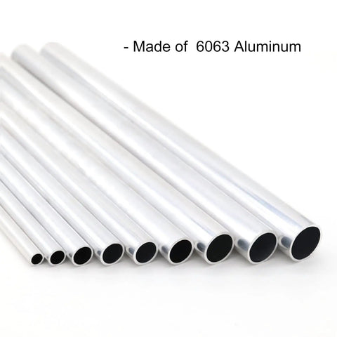 6063 Aluminum Round Tube 13mm OD 1mm Wall 300mm Length Seamless Pipe For DIY Crafts Set Of 2 Ideal For Frame Building
