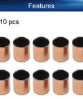 10 Piece Pro Grade Sleeve Bearing Set 15mm Bore 17mm Outer Diameter 20mm Long Oilless Bushing Bronze Sintered Coating in display