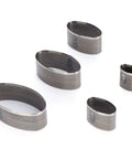 Five Piece Leather Punch Die Set For DIY Leather Crafting Includes 10x20mm And 16x22mm Oval Hole Punches