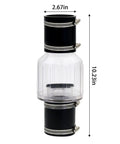 2 Inch Sump Pump Check Valve With Spring Loaded Flapper Full Flow Non Clog Design DIY Friendly Steel Clamps For 2 Inch Schedule 40 Pipe