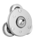Planetary Gear With Clutch 36T 38mm For Electric Bike Motor Ebike, silver steel gear, side view, high quality wear resistant