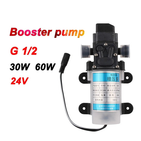 G1/2 Automatic Electric Diaphragm Booster Pump For Home And Industrial Use 24V Powered With Flow Control To Enhance Water Pressure Efficiently For Treatment Systems And Precision Management Needs