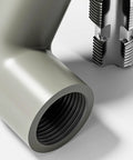 Ppr Pipe Threader Kit With 4 Inch Hex Shank Designed For G1/2 And G3/4 Standard Threads, showcasing threaded pipe fitting components.