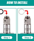 How to install O rings and retaining rings on a 1/2 inch impact wrench, step-by-step for easy maintenance.