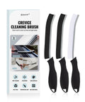 SXHYF Crevice Cleaning Brush 3-pack with black and white bristles and ergonomic black handles