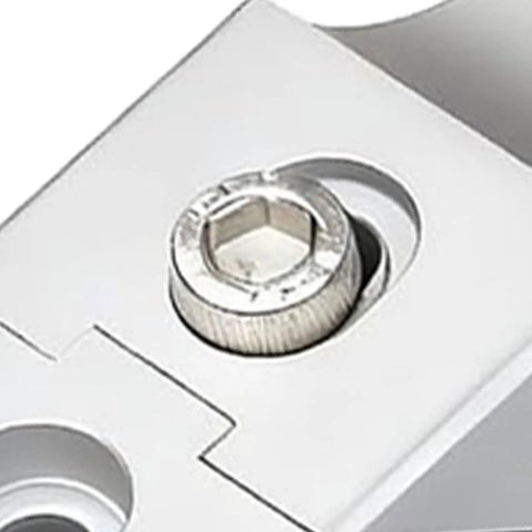 Close-up of the locking mechanism on Ultra Compact Side Clamp Vise Set With 4 Pieces For Heavy Duty Machining.