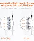 Transparent Dispensing Tips Featuring Double Helix Lock And Large Area Rotation Design Individually Wrapped 0.5cc Needles for precise dosing and fluid control.