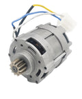 Heavy duty brushless motor for Shop Ready Electric Circular Saw, compact design with wires for easy connection.