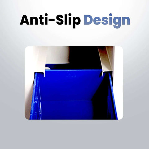 Close-up of a 40 Drawer Nut And Bolt Organizer Cabinet With Alloy Steel And ABS Construction, showing anti-slip drawer design.