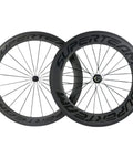 700C Carbon Wheelset Aero Beast Front 60mm Rear 88mm Clincher With Transparent Decal for road bikes, V brake compatible