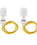 Plastic Float Switch Water Level Sensor 2 Pack Easy Install No Fuss Setup With Precise Liquid Level Control For Water Tanks Industrial And Food Processing Applications Overflow Prevention And Dry Burn Protection, yellow cable