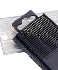 20 Piece HSS Mini Drill Bit Set 0.3mm To 1.6mm Shank Twist Drill Bits in compact storage box