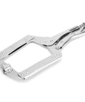 Heavy Duty Locking Pliers Quick Clamp for Woodworking and Welding C Shaped Jaw Holding Tool with Wide Mouth 14 Inch Grip One Hand Lock Durable Alloy Steel 1 Pack, side view