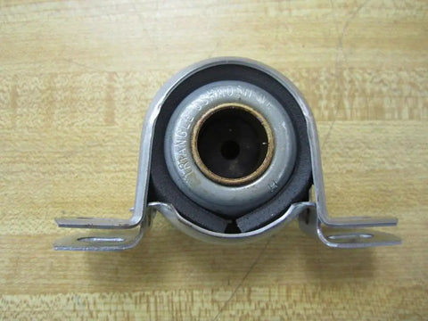Three Quarters Inch Pillow Block Sleeve For Shaft With Dual Bearings And Rubber Spacers Included For Each Bearing Built Tough Heavy Duty Industrial Grade Mounting For Moving Parts, front view