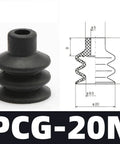 Industrial PcG Series Pneumatic Robot Manipulator Rubber Suction Cup Chuck Accessories PCG-20N rubber chuck for automation tasks.