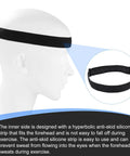 All Day Comfort Adjustable Elastic Headlamp Strap Replacement for Most Headlamps shown on mannequin with non-slip grip