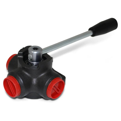 Heavy Duty Hydraulic Rotary Diverter Valve 3 Way Open Center for Industrial Hydraulics 16 GPM Flow Up To 4350 PSI