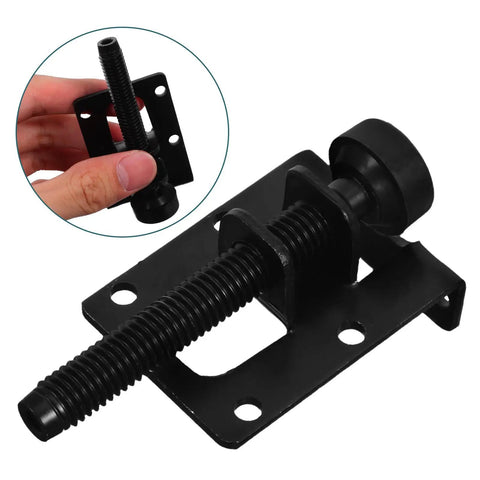 Adjustable Furniture Leveling Feet Set with Heavy Duty PVC and Steel Construction close-up and side view